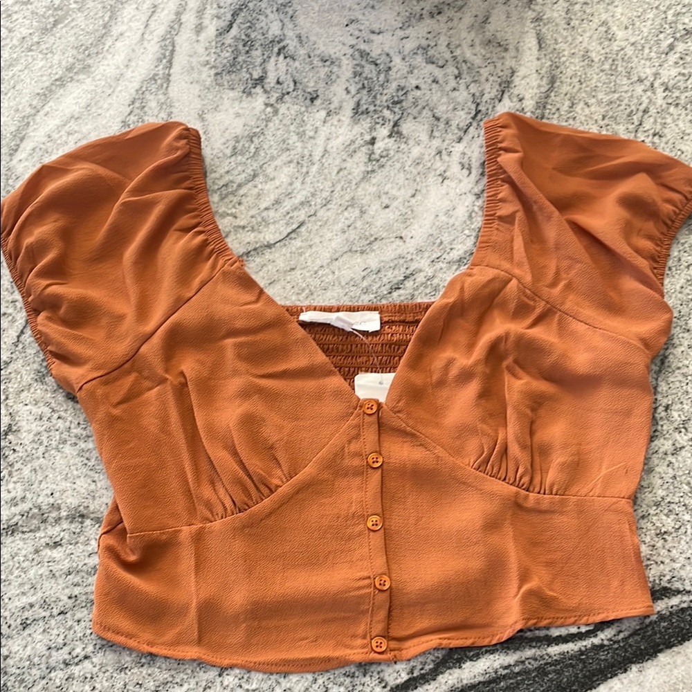 Woven Crop Top l Medium NWT